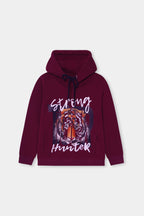 Boys Lion Printed Hoodie