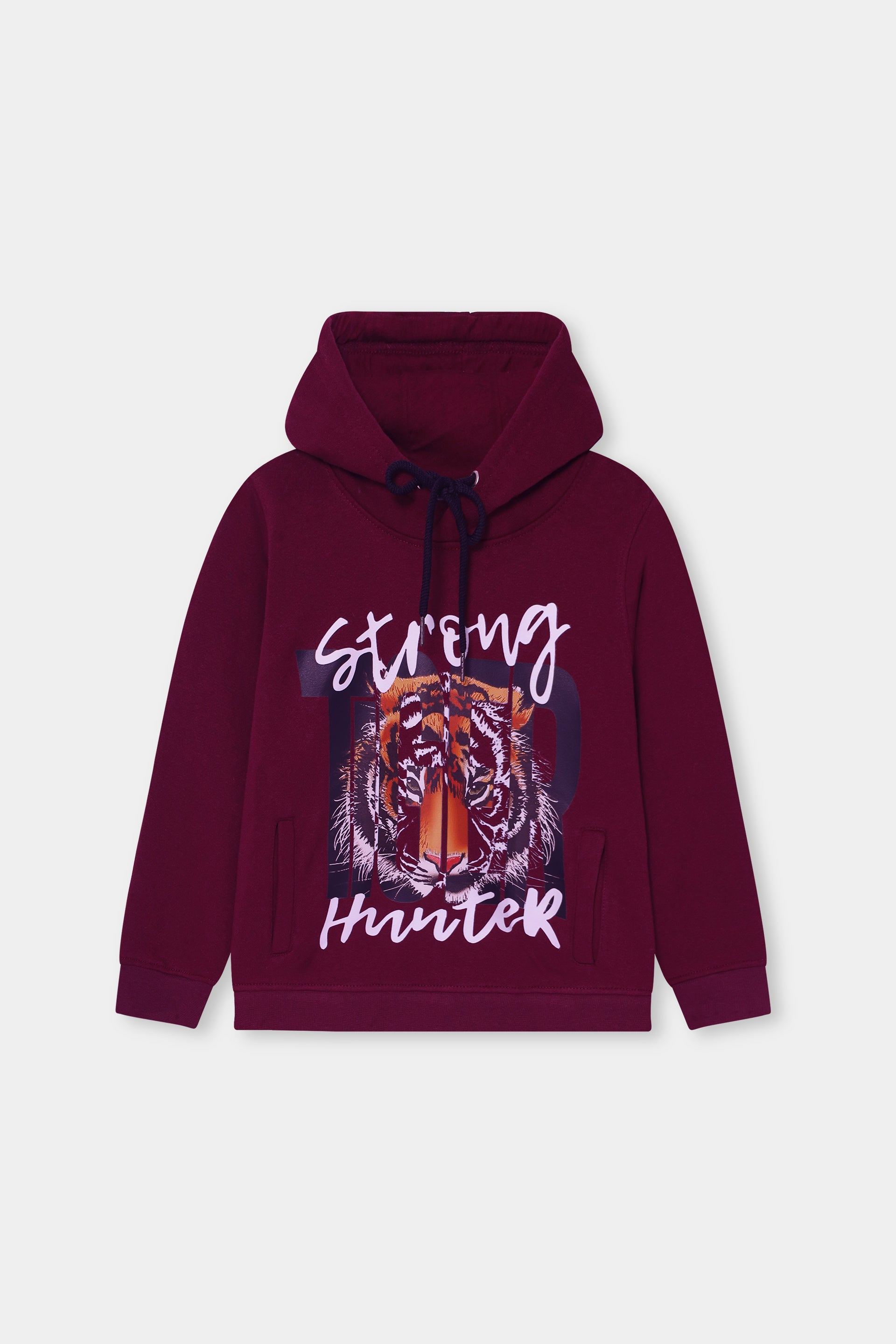 Boys Lion Printed Hoodie