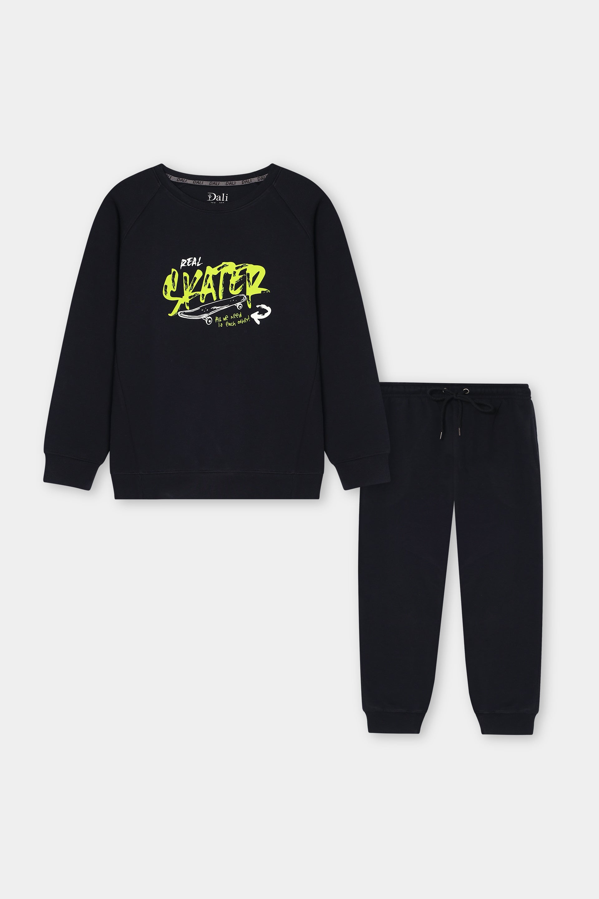 Boys Skater Life Crew Neck Fleece Tracksuit