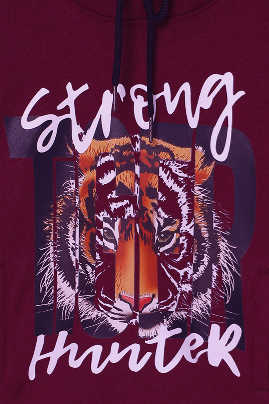 Boys Lion Printed Hoodie