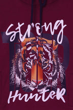 Boys Lion Printed Hoodie