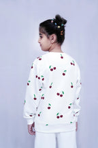 Buy Girls Joyful Foam Cherry Printed Tracksuit