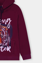 Boys Lion Printed Hoodie