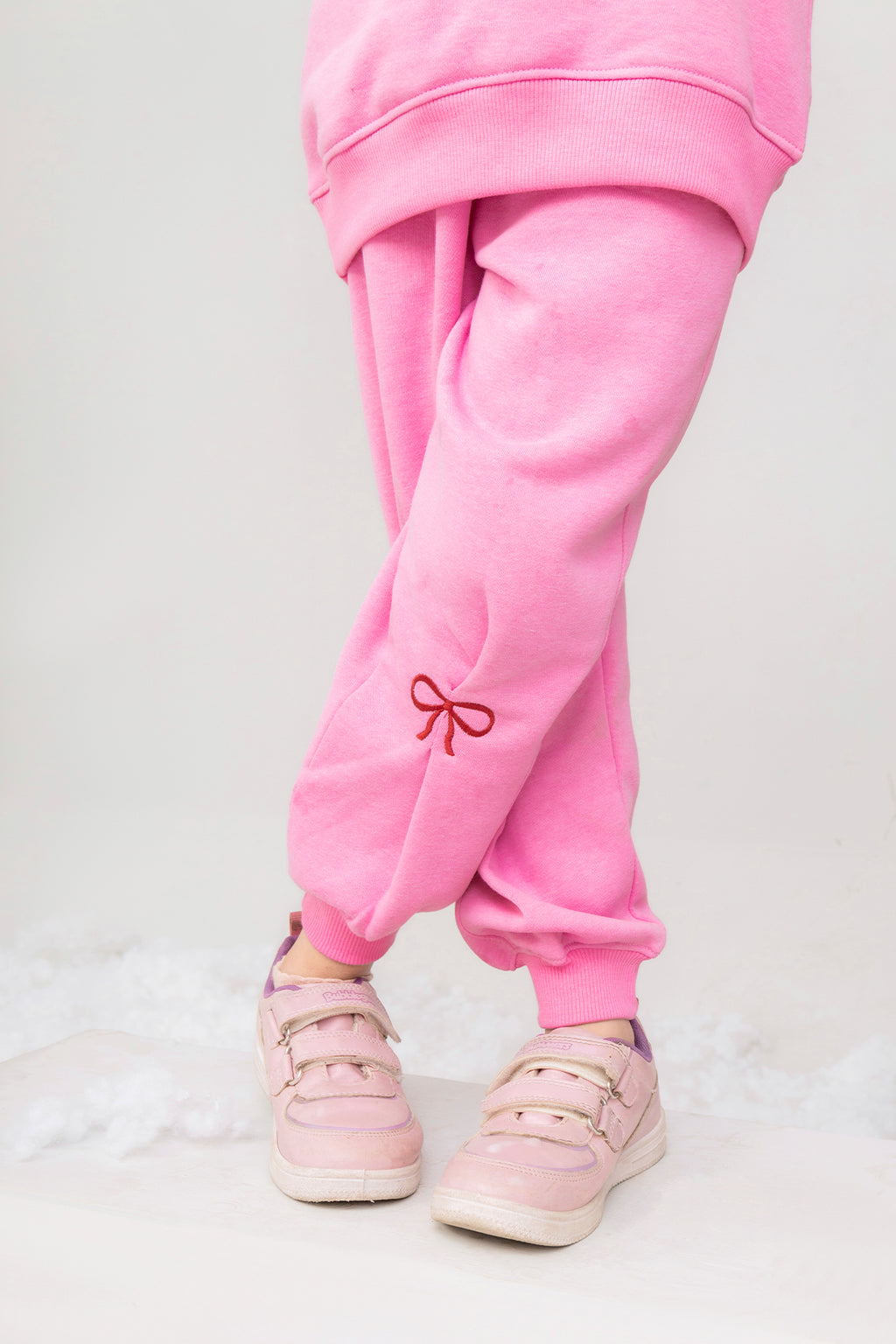 Girls Bow Printed Tracksuit