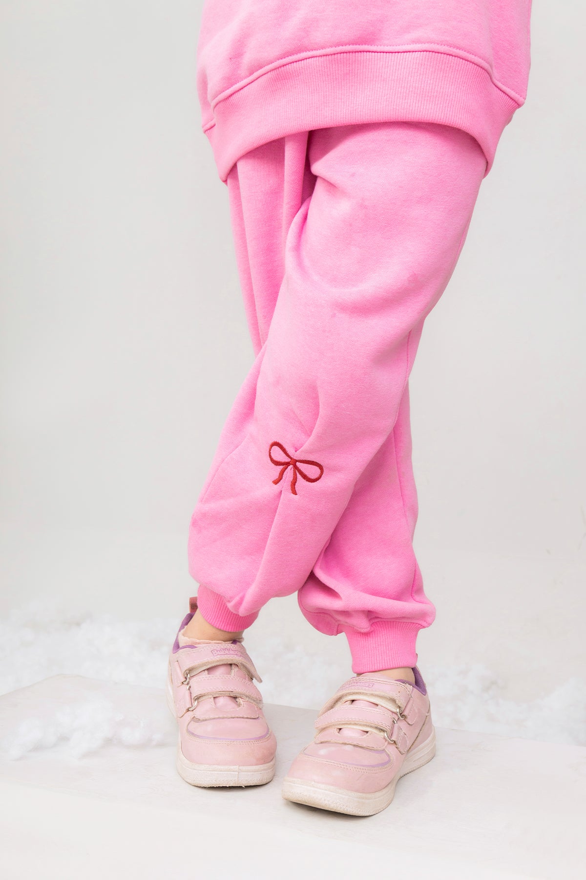 Girls Bow Printed Tracksuit