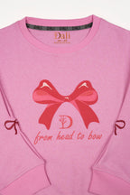 Buy Girls Bow Printed Tracksuit