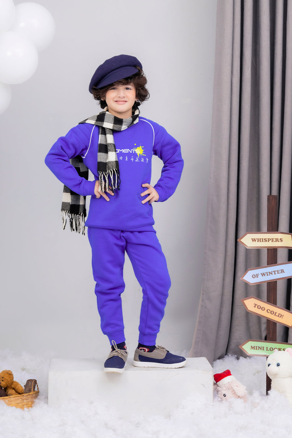 Boys Moment Slogan Printed Tracksuit