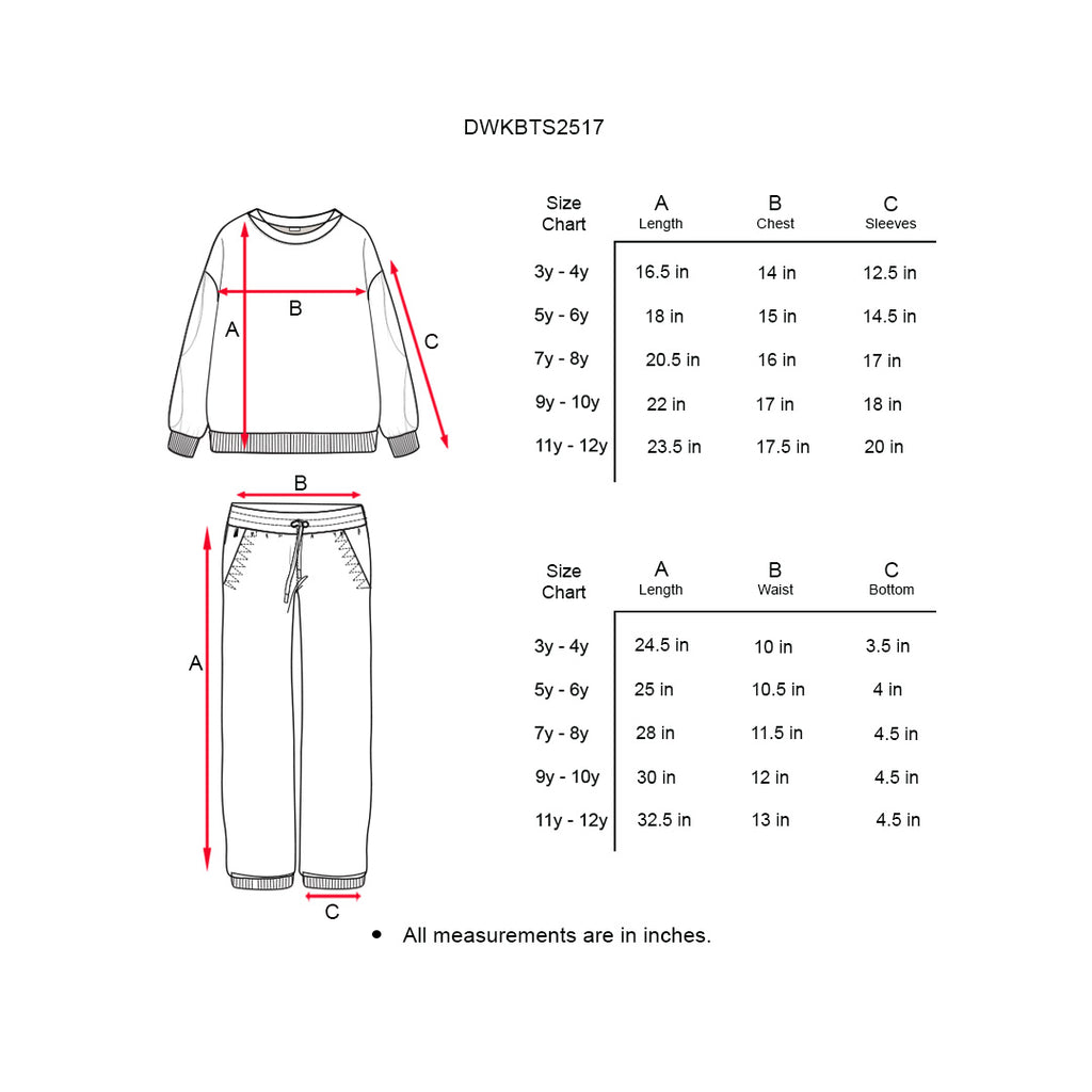 BOW SPARK GIRLS CORD SET