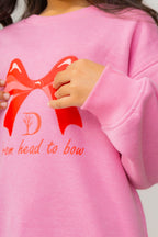 Buy Girls Bow Printed Tracksuit