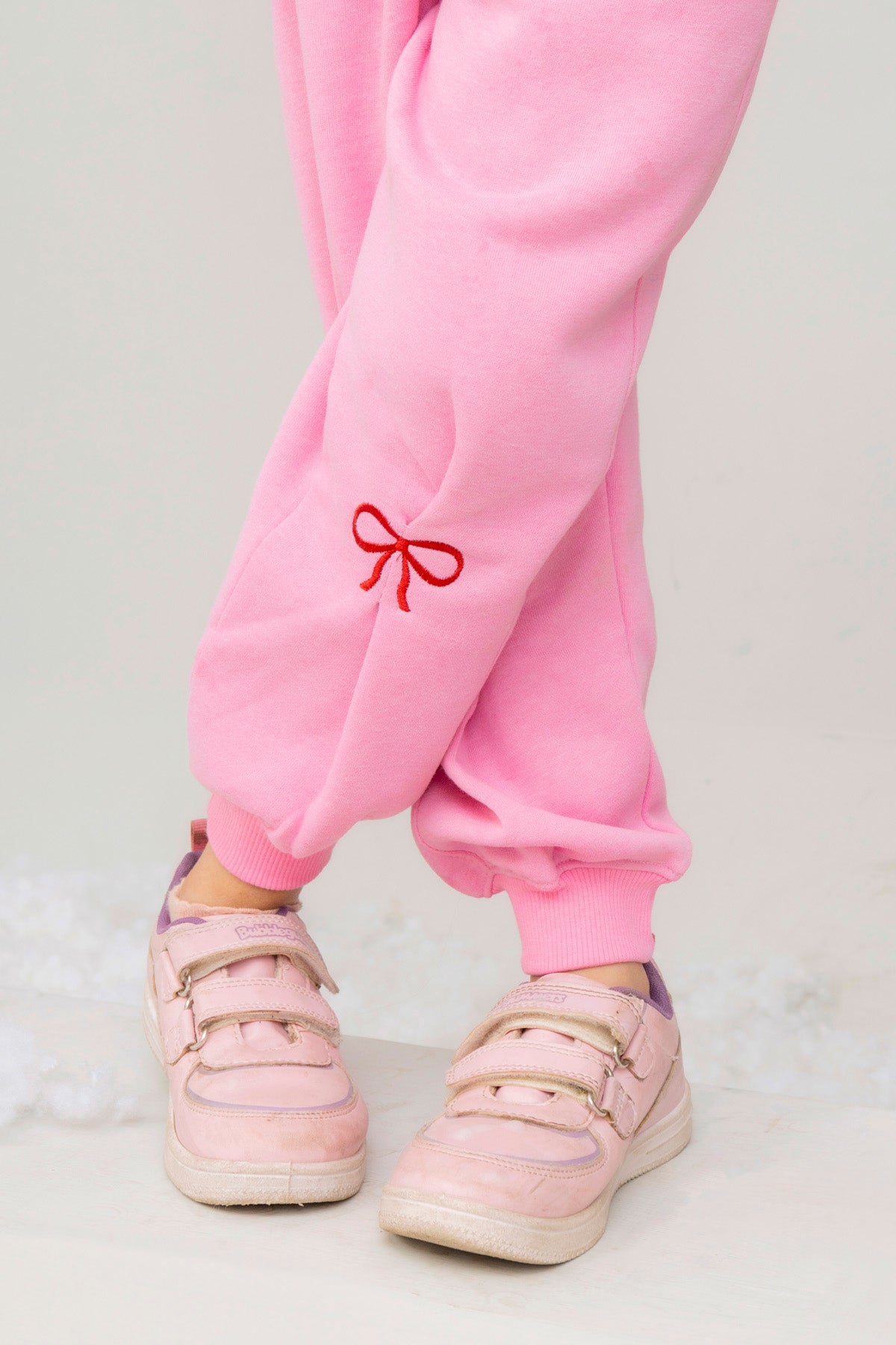 Girls Bow Printed Tracksuit