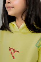 Buy Girls Pullover Alphabets Embroidery Printed Hoodie