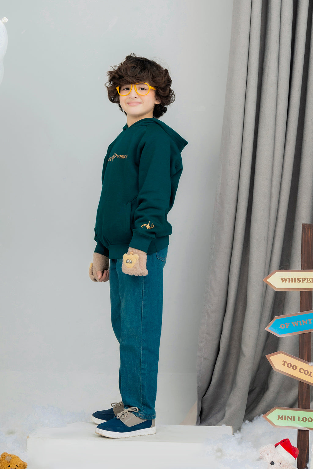 Kids Cosmic Vision Printed Hoodie