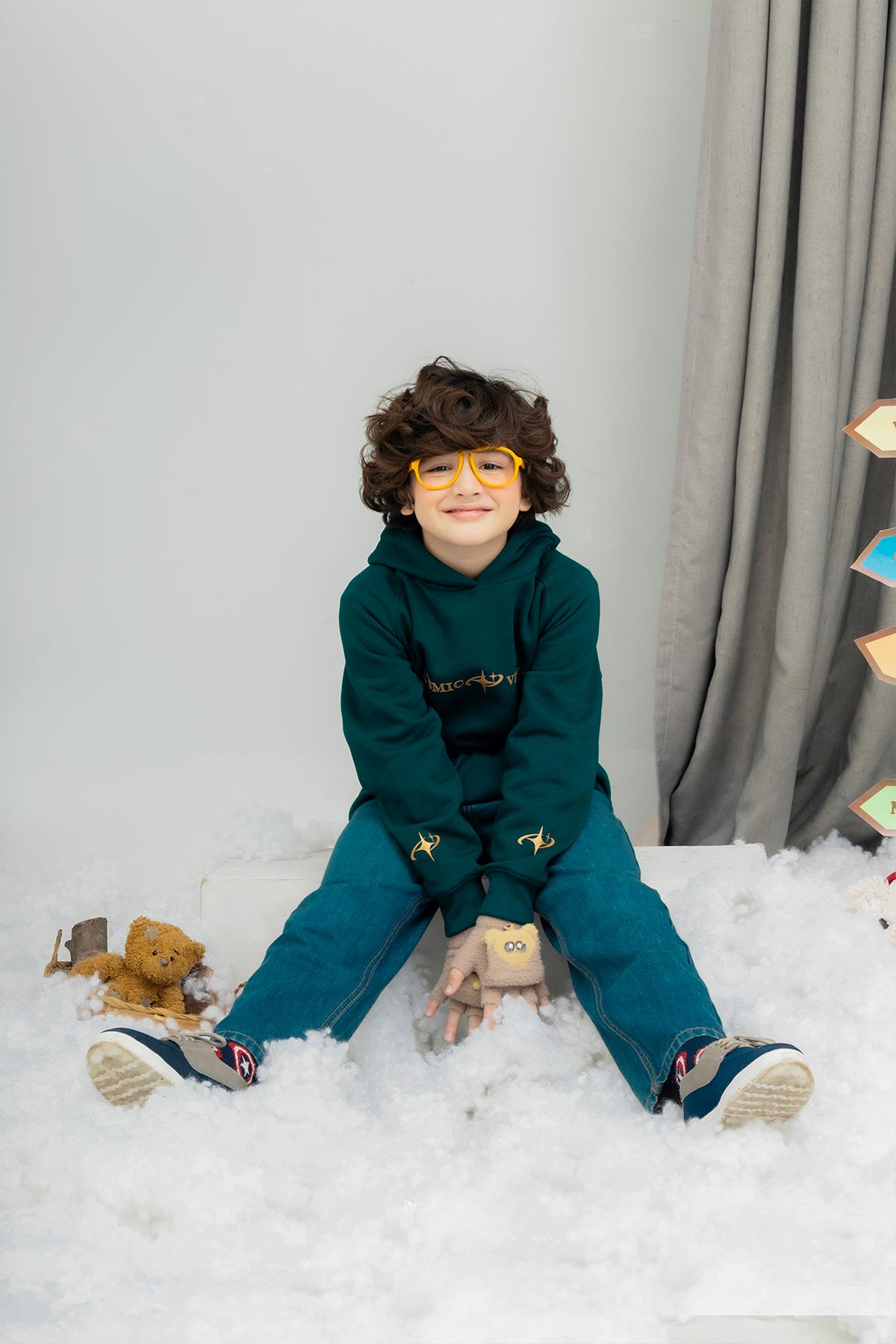 Kids Cosmic Vision Printed Hoodie