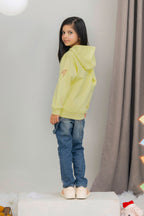 Buy Girls Pullover Alphabets Embroidery Printed Hoodie