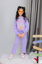 Girls Butterfly Printed Tracksuit