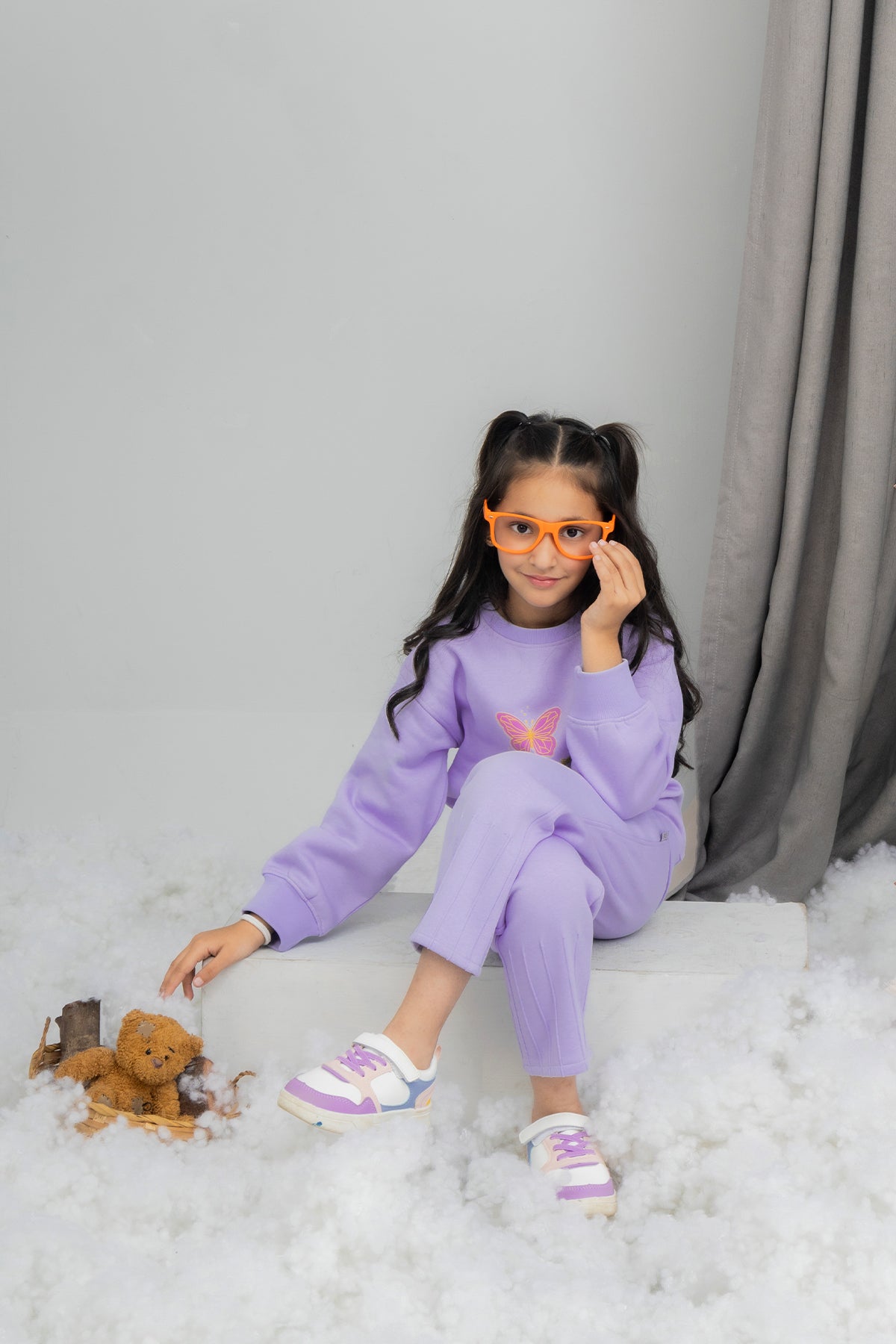 Girls Butterfly Printed Tracksuit