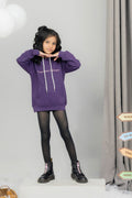 Girls Allover Printed Pullover Hoodie
