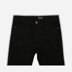 BLACK SOLID BAGGY DENIM
