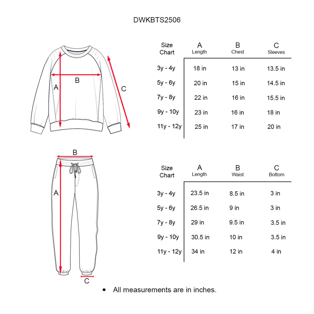 Kids Dreamer Embossed Premium Paneled Tracksuit