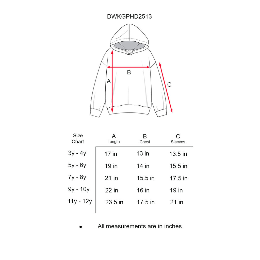 ALPHABETS MAGIC GIRL'S HOODIE