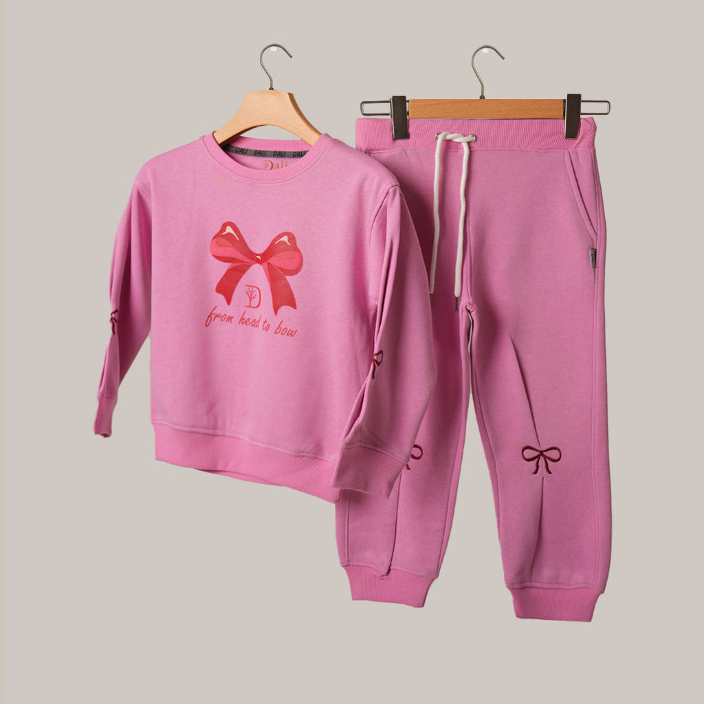 BOW SPARK GIRLS CORD SET