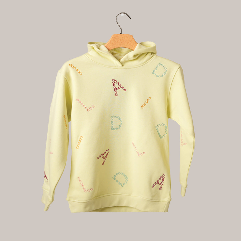 ALPHABETS MAGIC GIRL'S HOODIE